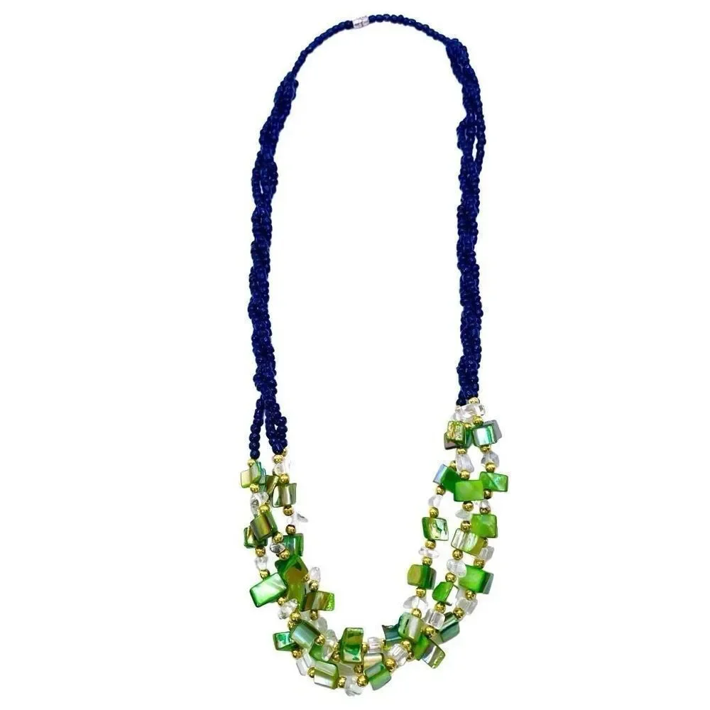 AXK Striking 3-Strand 24” Fashion Necklace
